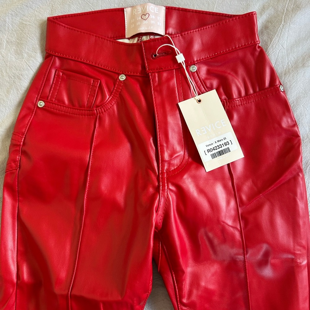 Never worn Revice leather pants size25